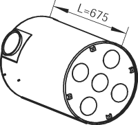 DINEX 80401 media silencer