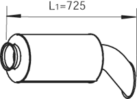 DINEX 80402 posterior silencer