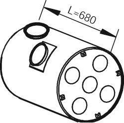 DINEX 80404 media silencer