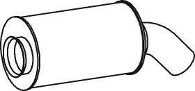 Central/posterior silencer DINEX 80406