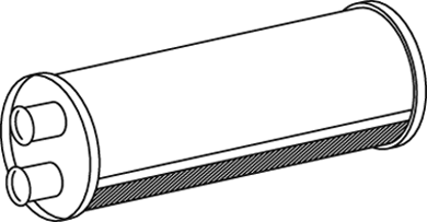 Central/posterior silencer DINEX 80408