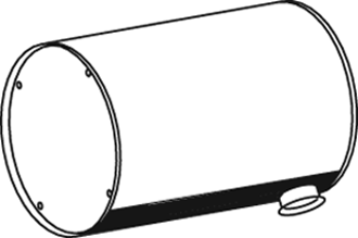 Central/posterior silencer DINEX 80410