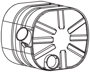 DINEX 80420 posterior silencer