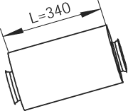 Central/posterior silencer DINEX 80452