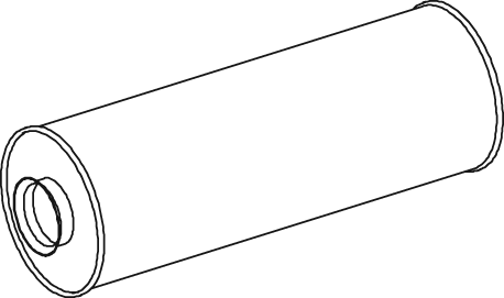 Central/posterior silencer DINEX 80465