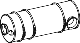 Soot filter/particles, exhaust system DINEX 80469