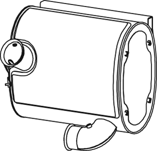 DINEX 80473 posterior silencer