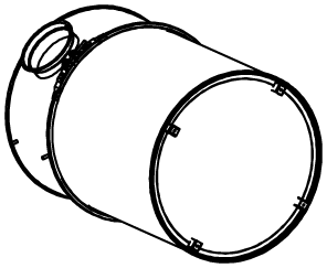 DINEX 80482 posterior silencer