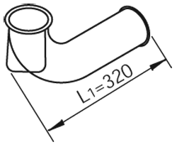 DINEX 80636 exhaust pipe
