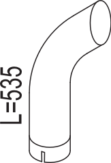 DINEX 80664 exhaust pipe