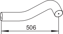 DINEX 80735 exhaust pipe