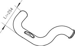 DINEX 80772 exhaust pipe