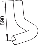 DINEX 80789 exhaust pipe