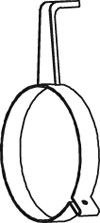 Fixing part, DINEX 80873 exhaust system