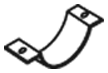 Fixing part, DINEX exhaust system 80977