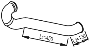 DINEX 81624 exhaust pipe