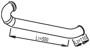 DINEX 81625 exhaust pipe