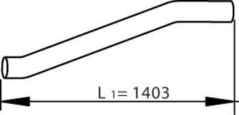 DINEX 81680 exhaust pipe