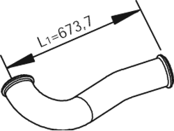 DINEX 81681 exhaust pipe