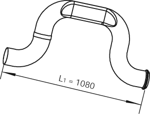DINEX 81686 exhaust pipe