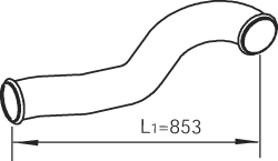 DINEX 81717 exhaust pipe