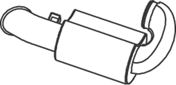 DENEX 81731 posterior silencer