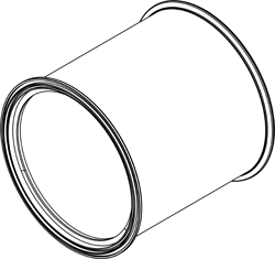 Soot filter/particles, exhaust system DINEX 82008