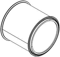 Soot filter/particles, exhaust system DINEX 82014