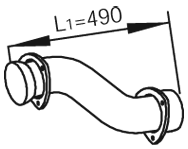 DINEX 82161 exhaust pipe