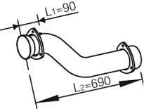 DINEX 82163 exhaust pipe