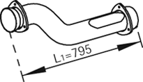 DINEX 82166 exhaust pipe