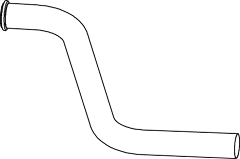 DINEX 82186 exhaust pipe