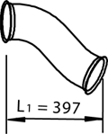 DINEX 82210 exhaust pipe