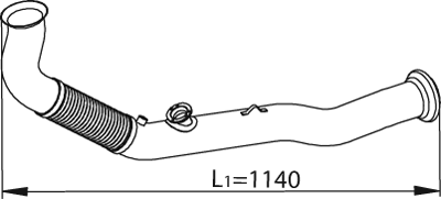 DINEX 82224 exhaust pipe