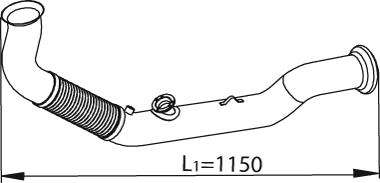 DINEX 82227 exhaust pipe