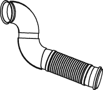 DINEX 82252 exhaust pipe