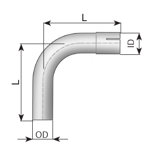 Exhaust tube, universal DINEX 91074
