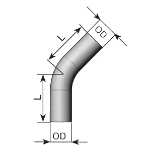 Exhaust tube, universal DINEX 92104