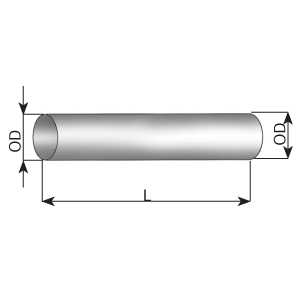 Exhaust tube, universal DINEX 94790