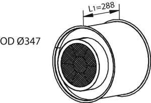 Soot filter/particles, exhaust system DINEX 983051