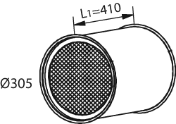 Soot filter/particles, exhaust system DINEX 983053