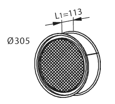 Soot filter/particles, exhaust system DINEX 985144