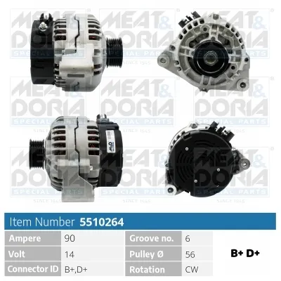 Alternator Citroën XANTIA · Citroën ZX · Citroën EVASION MPV