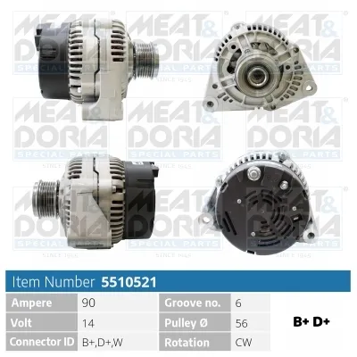 Alternator Mercedes-Benz VITO Bus · Mercedes-Benz VITO Van · Mercedes-Benz V-CLASS