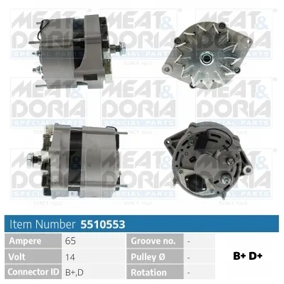 MEAT & DORIA alternator 5510553