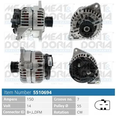 Alternator Fiat DUCATO Bus · Fiat DUCATO Van · Fiat DUCATO Platform/Chassis
