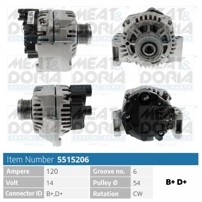 Alternator Alfa Romeo MITO · Citroën NEMO Box Body/MPV · Fiat PANDA