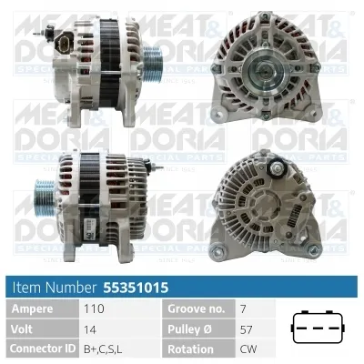 Alternator Nissan CUBE · Nissan JUKE