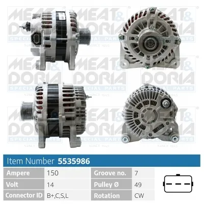 Alternator Nissan QASHQAI I · Nissan X-TRAIL II · Renault KOLEOS I