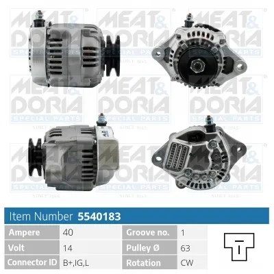 Alternator Daihatsu CUORE IV · Daihatsu CUORE II · Daihatsu HIJET Van